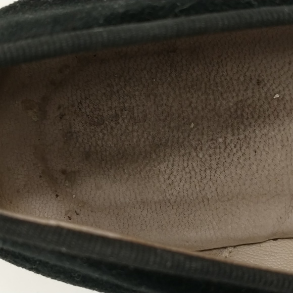 Black Velvet LOVE Flats Stubbs & Wootton Slipper Shoe Made in Spain Embroidered - Picture 10 of 11